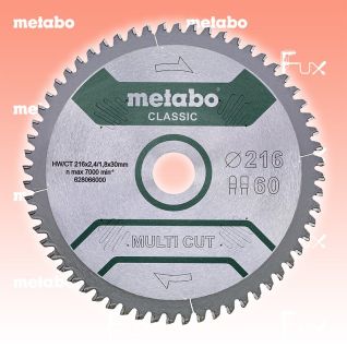 Metabo Kreissägeblatt 254 mm classic