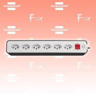 Brennenstuhl Ecolor Steckdosenleiste 6-fach weiss, schwarz
