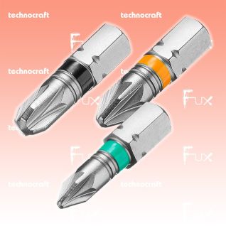 Technocraft Pozidriv-Bit 1/4" x 25 mm, PZ2