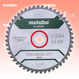 Metabo Kreissägeblatt 254 mm classic